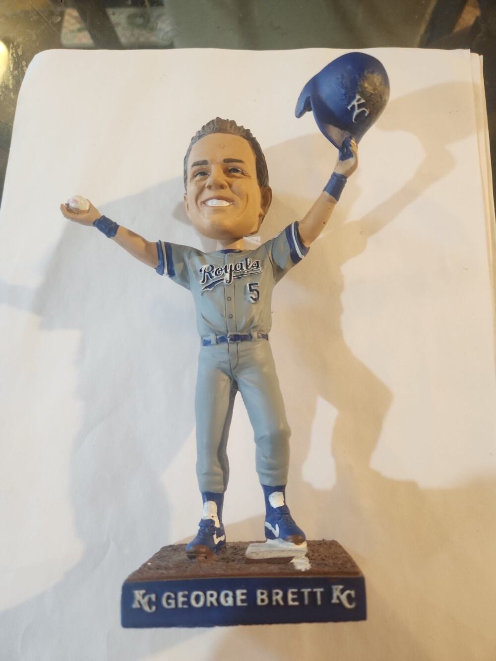 George Brett Kansas City Royals MLB 2017 SGA Bobblehead NIB 3000th Hit NO BOX